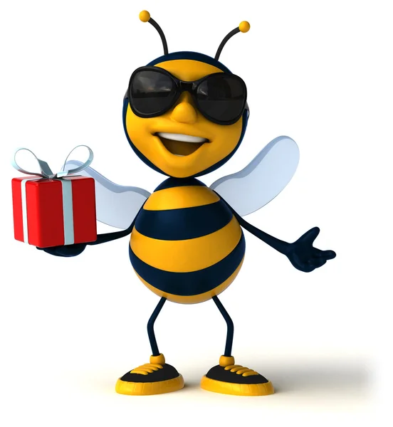 Fun cartoon bee — Stock Photo, Image