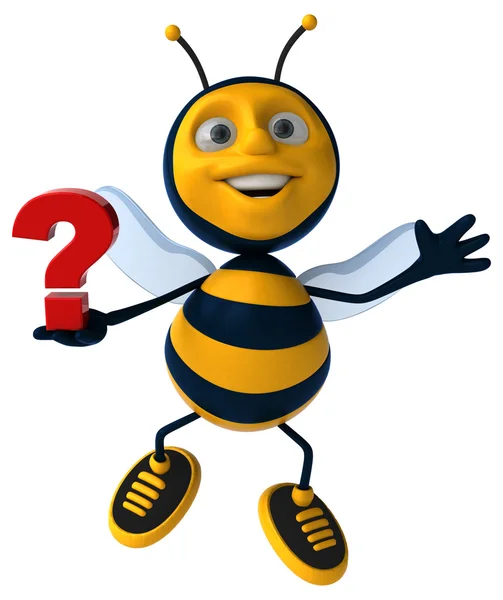 Fun cartoon bee — Stock Photo, Image