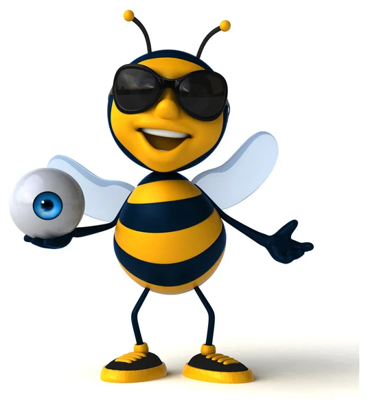 Leuke cartoon bee — Stockfoto