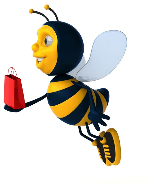 Leuke cartoon bee — Stockfoto