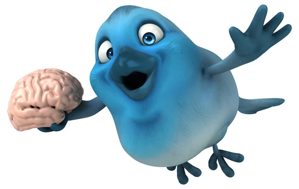 Leuke cartoon Blue bird — Stockfoto