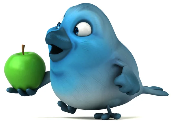 Roliga cartoon Blue bird — Stockfoto