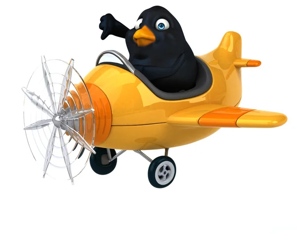 Fun cartoon Blackbird — Stock Photo, Image