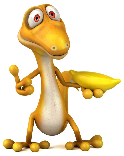 Fun cartoon lizard — Stock Photo, Image