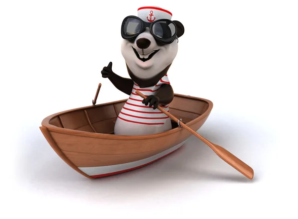 Panda Fun rajzfilm — Stock Fotó