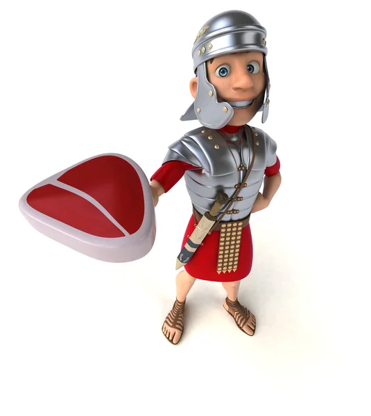 Cartoon roman soldier — Stock Photo, Image