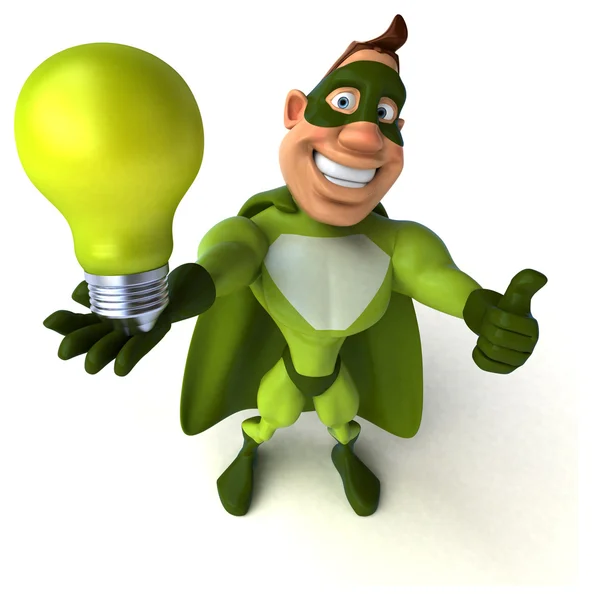 Fun cartoon superhero — Stock Photo, Image