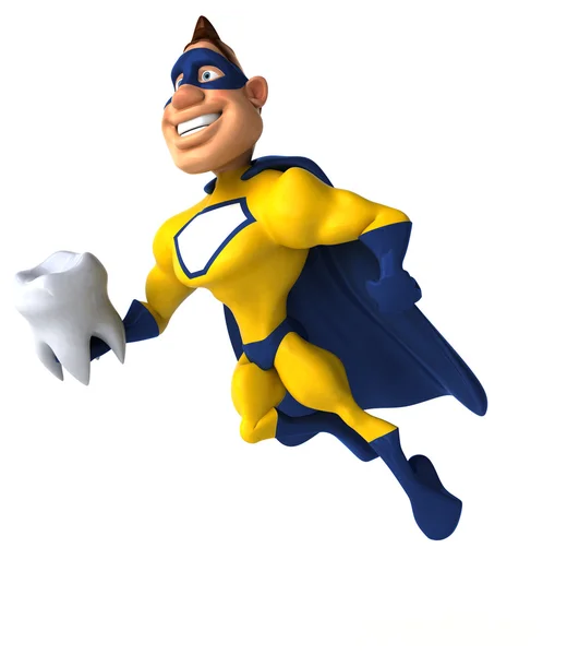 Fun cartoon superhero — Stock Photo, Image