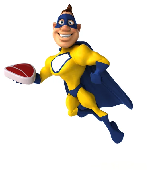 Fun cartoon superhero — Stock Photo, Image