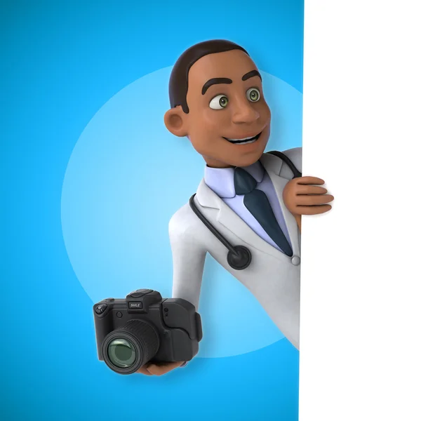 Fun cartoon doctor — Stock Photo, Image