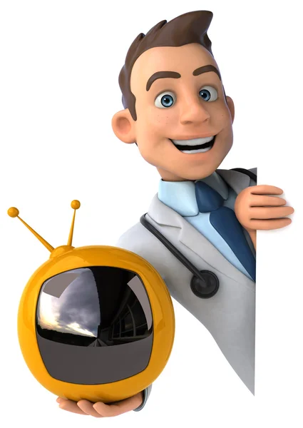 Fun cartoon doctor