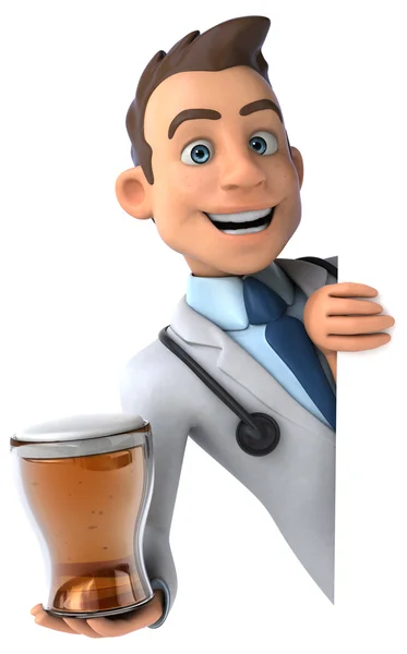 Fun cartoon doctor — Stock Photo, Image