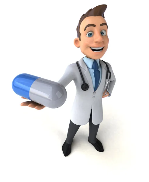 Fun cartoon doctor — Stock Photo, Image