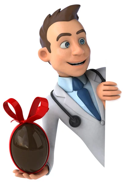 Divertido médico de dibujos animados — Foto de Stock