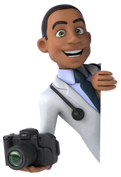 Fun cartoon doctor — Stock Photo, Image