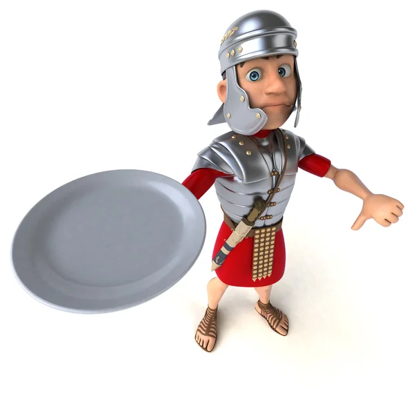 Cartoon romersk soldat — Stockfoto