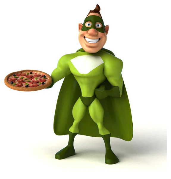 Fun cartoon superhero — Stock Photo, Image