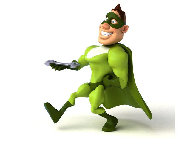 Fun cartoon superhero — Stock Photo, Image