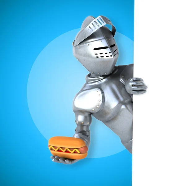 Fun cartoon knight — Stock Photo, Image