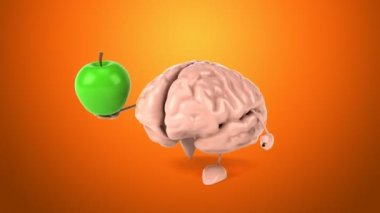 Eğlenceli çizgi film beyin