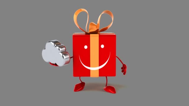 Divertente regalo cartone animato — Video Stock