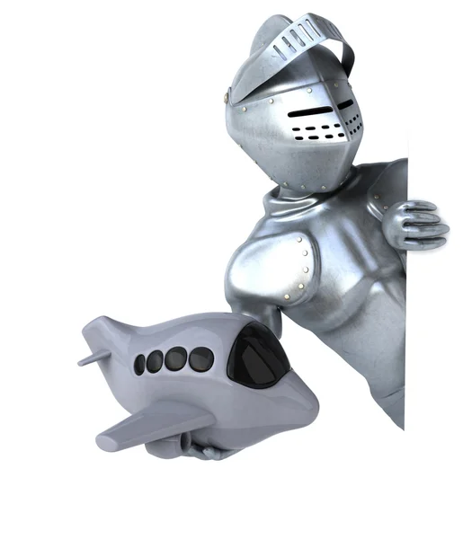 Fun cartoon knight — Stock Photo, Image