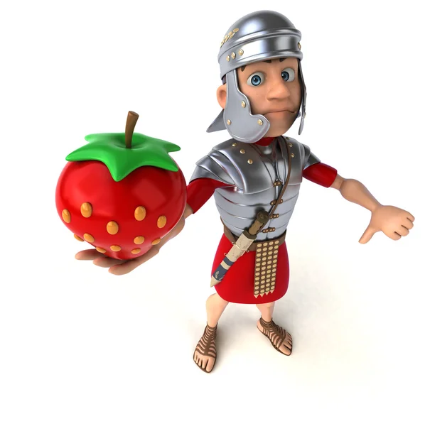 Cartoon romersk soldat — Stockfoto