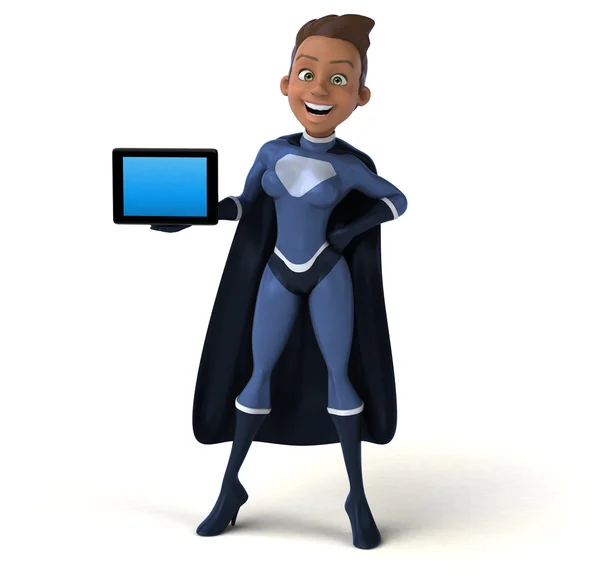 Cartoon Super woman — Stock Photo, Image