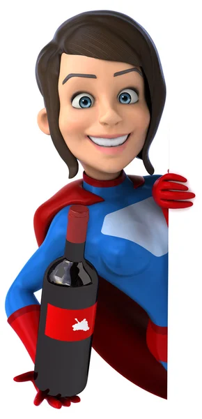 Cartoon Super woman