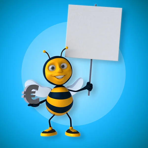 Amusant abeille dessin animé — Photo