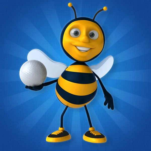 Leuke cartoon bee — Stockfoto