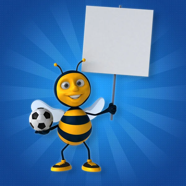 Leuke cartoon bee — Stockfoto