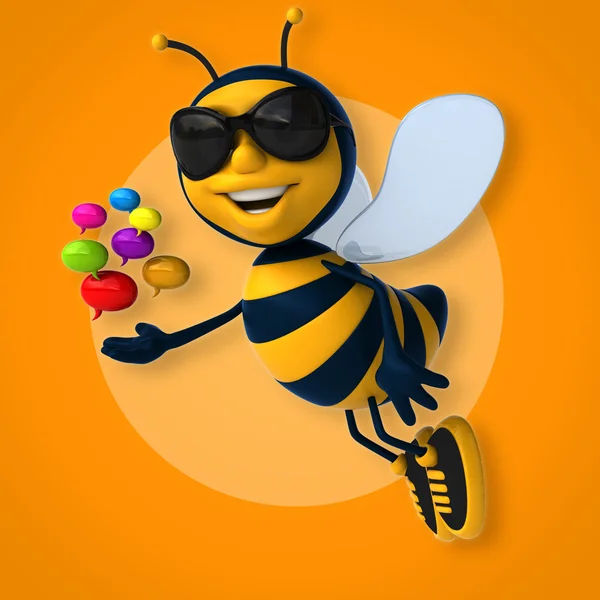 Divertida abeja de dibujos animados — Foto de Stock