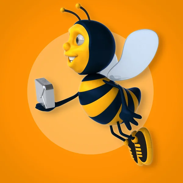 Leuke cartoon bee — Stockfoto