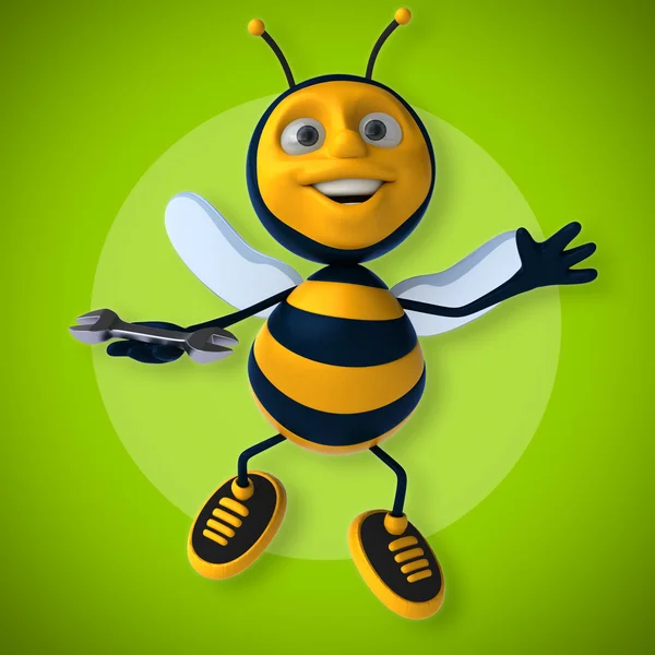 Leuke cartoon bee — Stockfoto