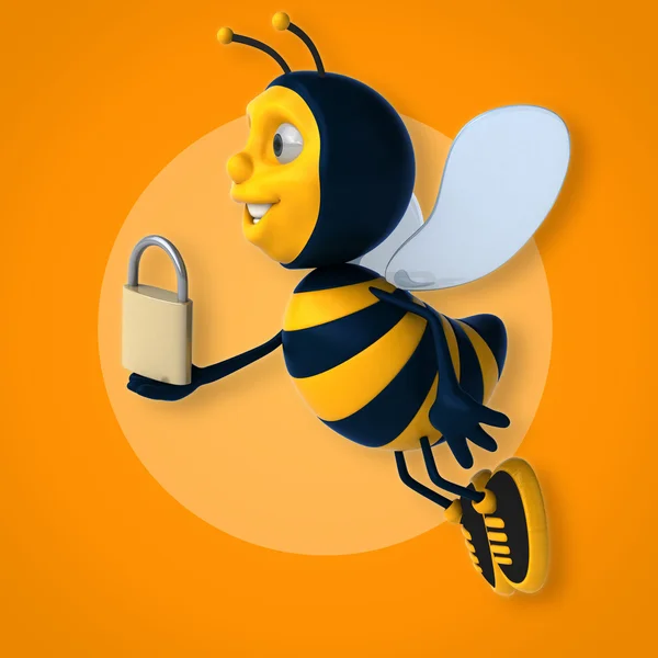 Fun cartoon bee — Stock Photo, Image