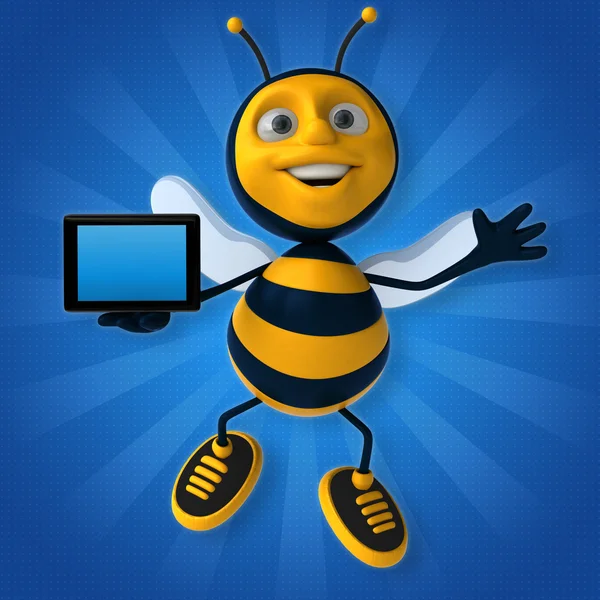 Leuke cartoon bee — Stockfoto