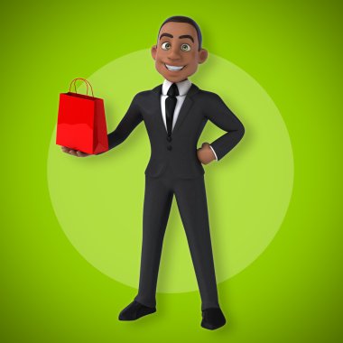 Eğlenceli karikatür işadamı