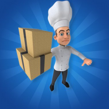 Eğlenceli çizgi film Şef