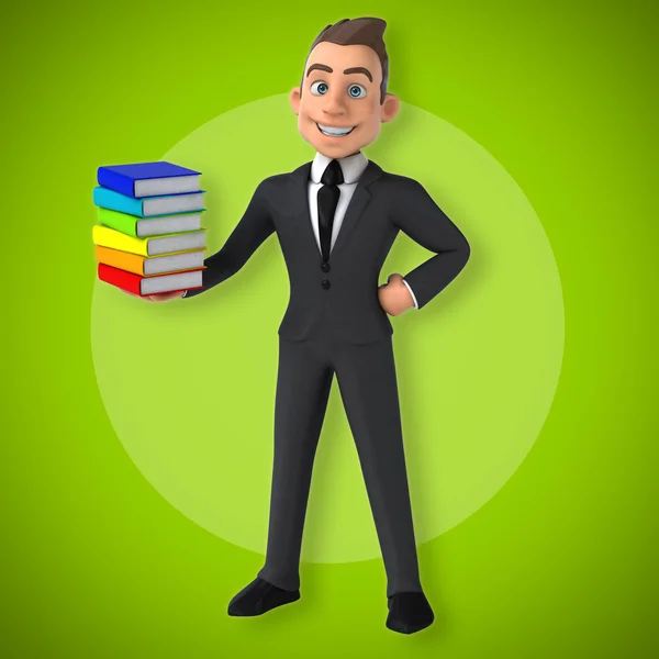 Fun cartoon businessman — Stock Photo, Image