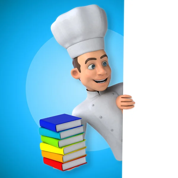 Divertido chef dos desenhos animados — Fotografia de Stock