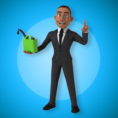 Eğlenceli karikatür işadamı