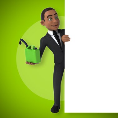 Eğlenceli karikatür işadamı