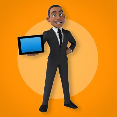 Eğlenceli karikatür işadamı