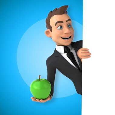 Eğlenceli karikatür işadamı