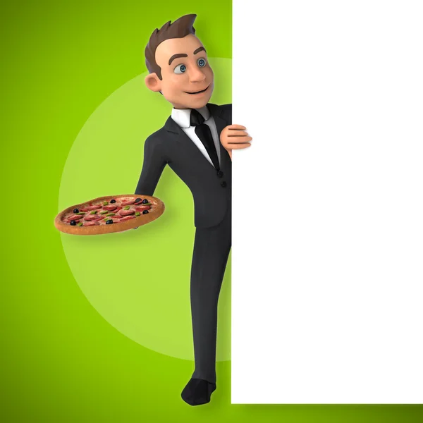 Fun cartoon businessman — Stock Photo, Image