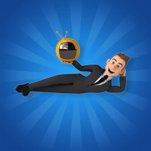 Eğlenceli karikatür işadamı