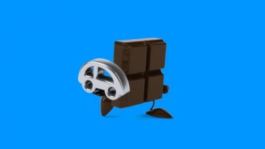 Eğlenceli karikatür çikolata bar