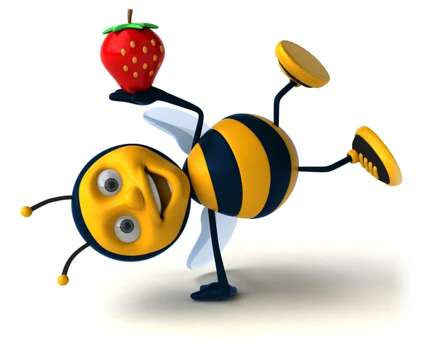 Leuke cartoon bee — Stockfoto