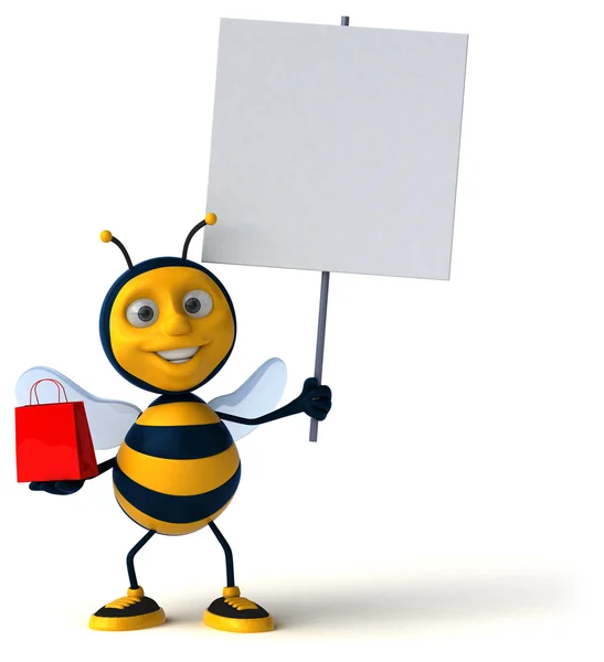 Roliga tecknade bee — Stockfoto